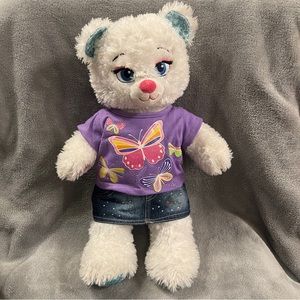 Build-A-Bear Workshop Disney Frozen 2 Elsa Inspired Bear Stuffed Animal in White